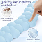Cloud Wrist Rest for Keyboard and Mouse, Memory Foam PU Leather Keyboard Wrist - Image 4