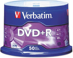 Verbatim DVD+R Blank Discs AZO Dye 4.7GB 16X Recordable Disc by Verbatim
