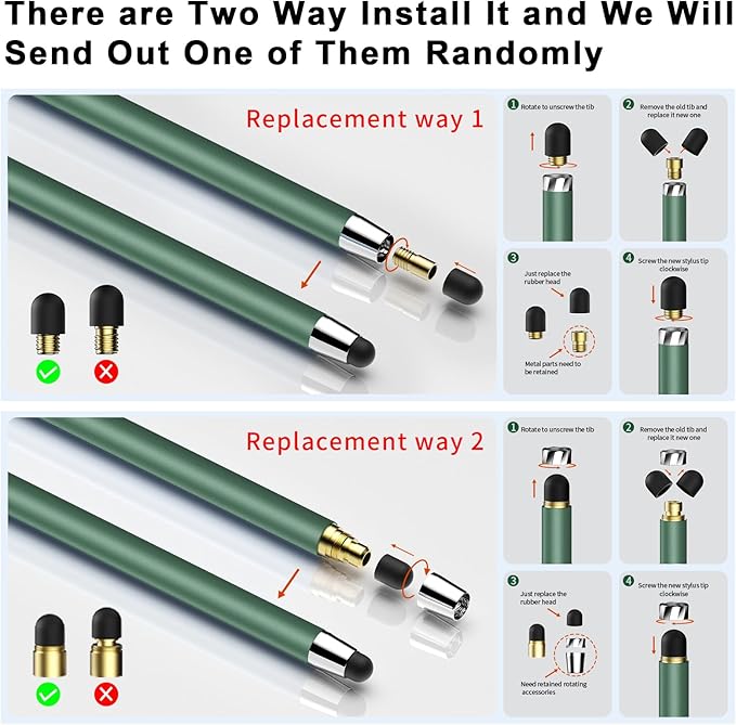 Stylus Pen for Touchscreen, 2-in-1 Stylus Pen for iPad, High Sensitivity - Image 5