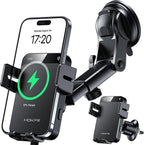 MOKPR Wireless Car Charger, 15W Auto Clamping Car Charger Dash Windshield Air by MOKPR