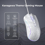 XVX G705 Wired Gaming Mouse, 12000 DPI RGB Gaming Mouse - Image 2