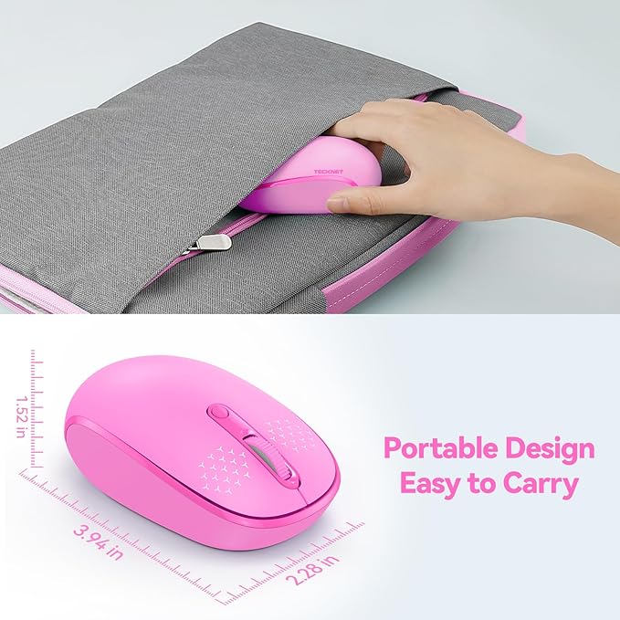 TECKNET Wireless Mouse for Laptop, 2.4G Quiet Computer Mouse - Image 4