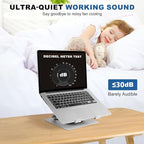 Laptop Cooling Pad with 2 Detachable Fans, Adjustable Height & Angle Stand - Image 6