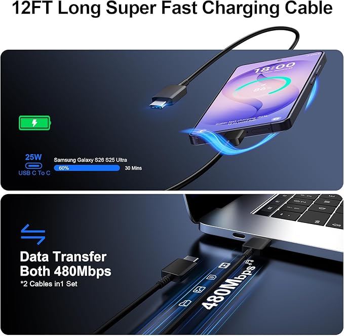 Super Fast Charger Type C, 25W USB C Wall Charger Fast Charging - Image 5