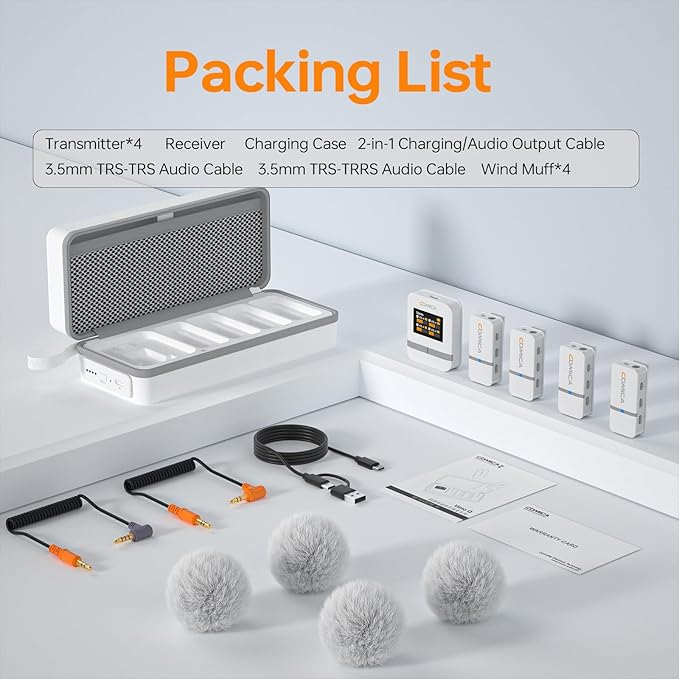 COMICA Vimo Q 4 Channel Wireless Lavalier Microphone System - Image 8