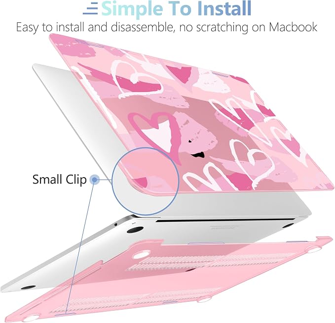 MEEgoodo Case for MacBook Pro 13 inch Case 2022 2021 2020 New A2338 M2/M1 A2251 - Image 4