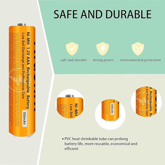 6 Pack NI-MH AAA Rechargeable Battery - Image 4