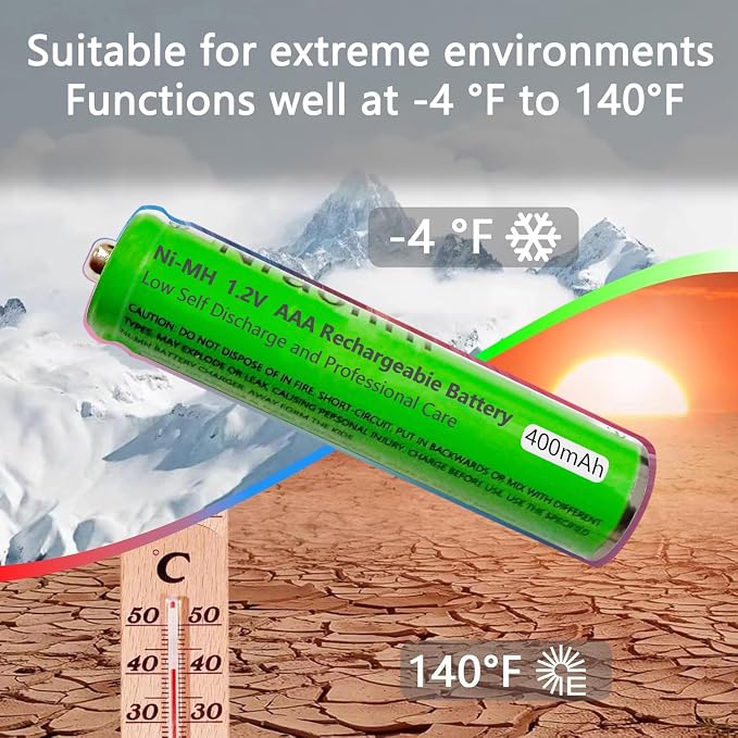 8 Pack Ni-MH AAA Rechargeable Batteries 400mah AAA Ni-MH Rechargeable Batteries - Image 5