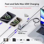 Powered USB C Hub, 10-in-1 USB 3.2 Data Hub - Image 4