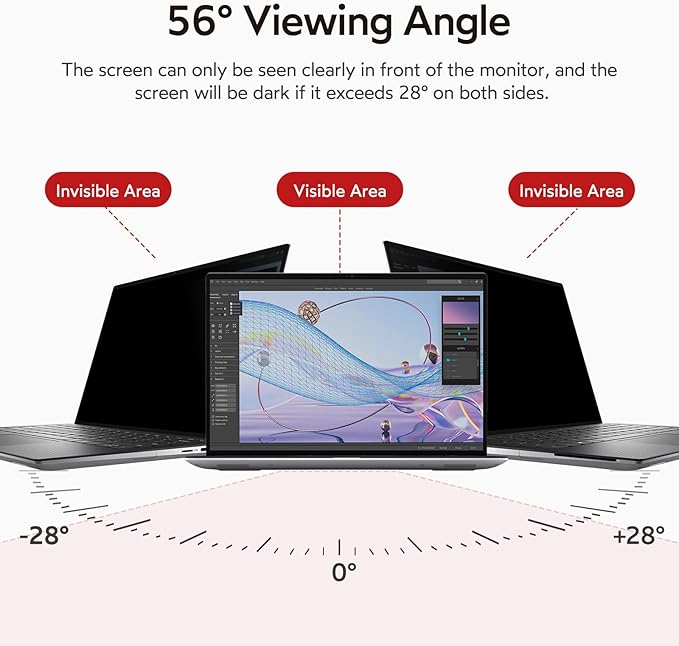 bersem 2 Pack 14 inch Laptop Privacy Screen - Image 2