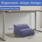 Foot Rest for Under Desk at Work.Multifunctional 3-Tier Foot Stool, - Image 2