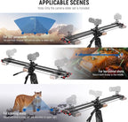 NEEWER 47.2"/120cm Motorized Camera Slider, App Wireless Control DSLR Carbon - Image 5
