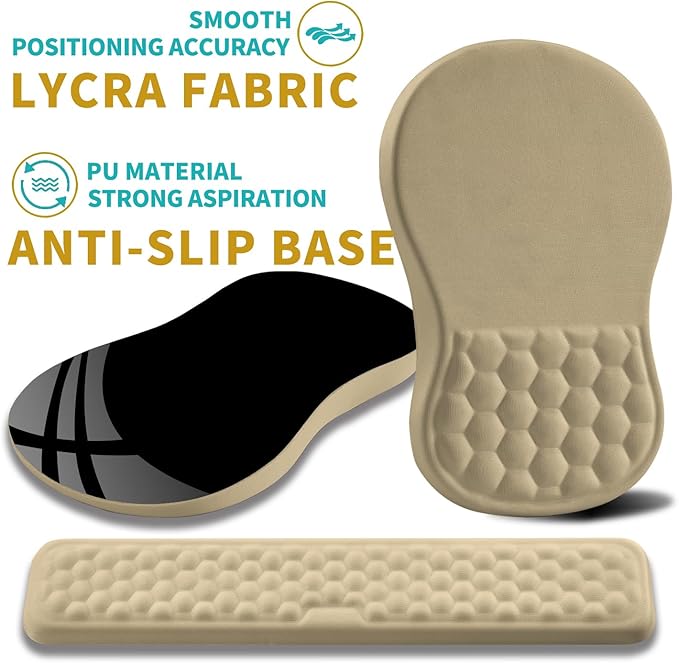 Hokafenle 2 in 1 Ergonomic Mouse Pad Wrist Support & Wrist Rest - Image 6