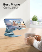 Nulaxy Dual Folding Cell Phone Stand, Fully Adjustable Foldable Desktop Phone - Image 6