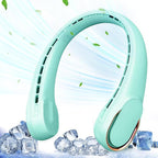 Portable Neck Fan, Neck Fans for Women, 4000 mAh Rechargeable Personal Fan by ASNUG