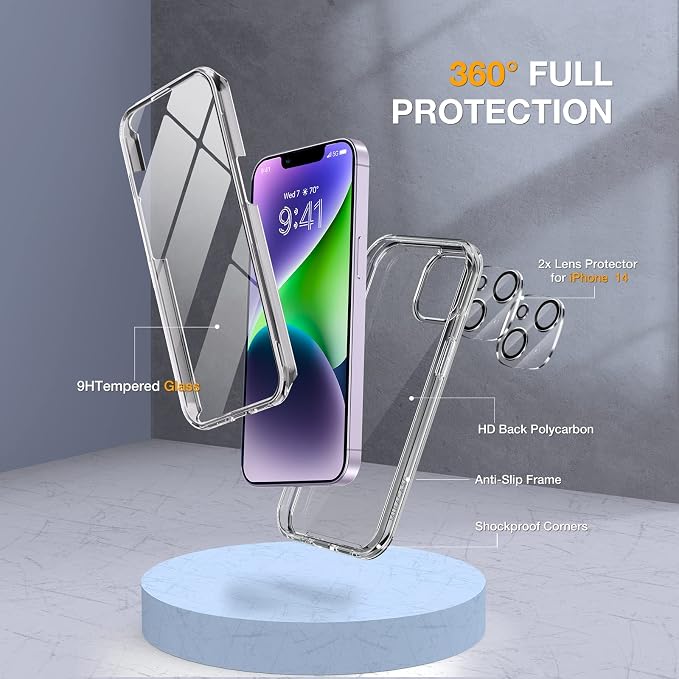 Miracase Class Series for iPhone 14 Case 6.1 inch, Full-Body Protective Bumper - Image 3