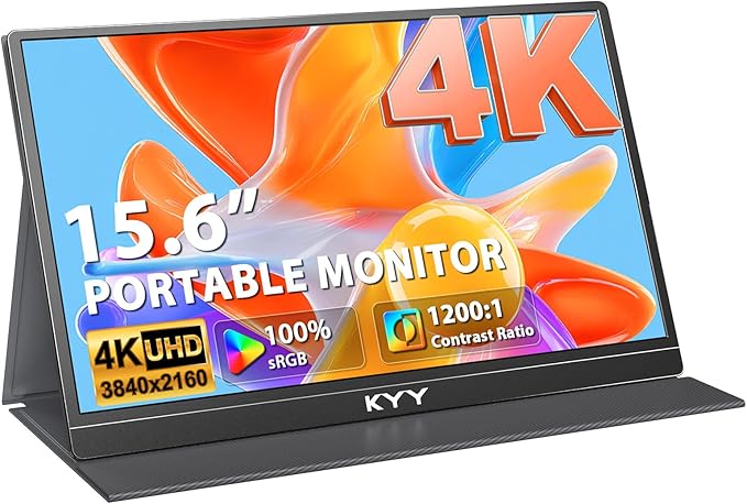 KYY 4K Portable Monitor 15.6" Portable Monitor by KYYTechBringYourLifeMoreConvenientandBrilliant