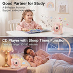 Gueray CD Player Portable Bluetooth Desktop CD Player - Image 5