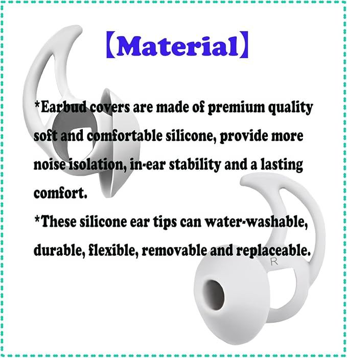 Silicone Earbud Tips 3 Pairs Small Eartips Compatible - Image 6