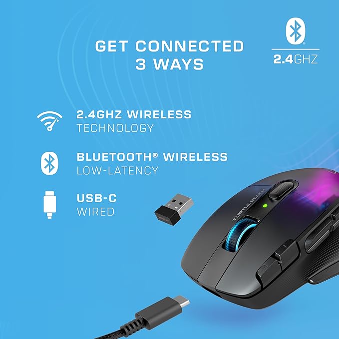 Turtle Beach Kone XP Air Wireless Customizable Ergonomic RGB Gaming Mouse - Image 5