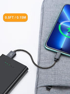 CableCreation Short iPhone Charger Cable 0.5FT/0.15m, USB A to Lightning Cable - Image 4