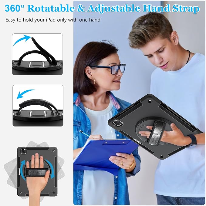 Case for iPad Air 13 Inch M3 2025 & M2 2024: Military Grade Cover for iPad Pro - Image 4