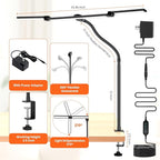 LED Desk Lamp for Office Home, 3 Light Bar Adjustable Desk Light - Image 5