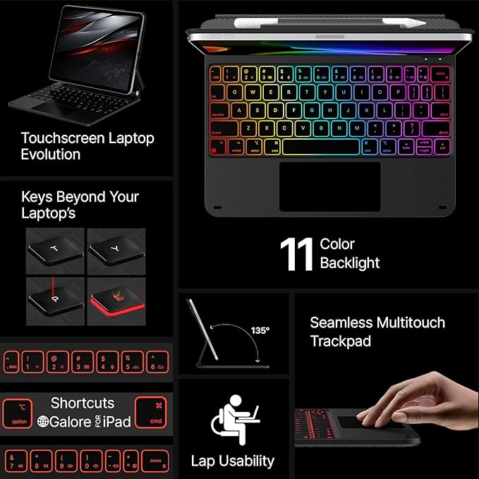 typecase Edge Keyboard Case for iPad Pro 11-inch2024, Magic Keyboard - Image 3