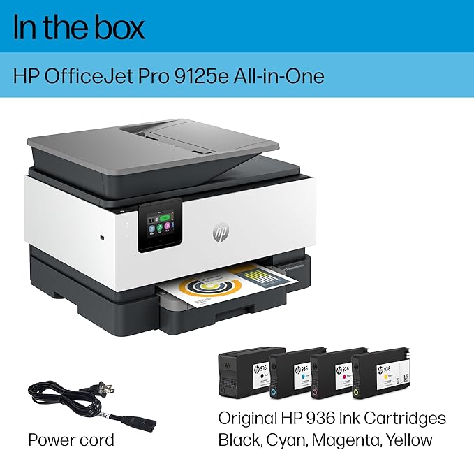 HP OfficeJet Pro 9125e All-in-One Printer, Printer-for-Small Medium Business - Image 6