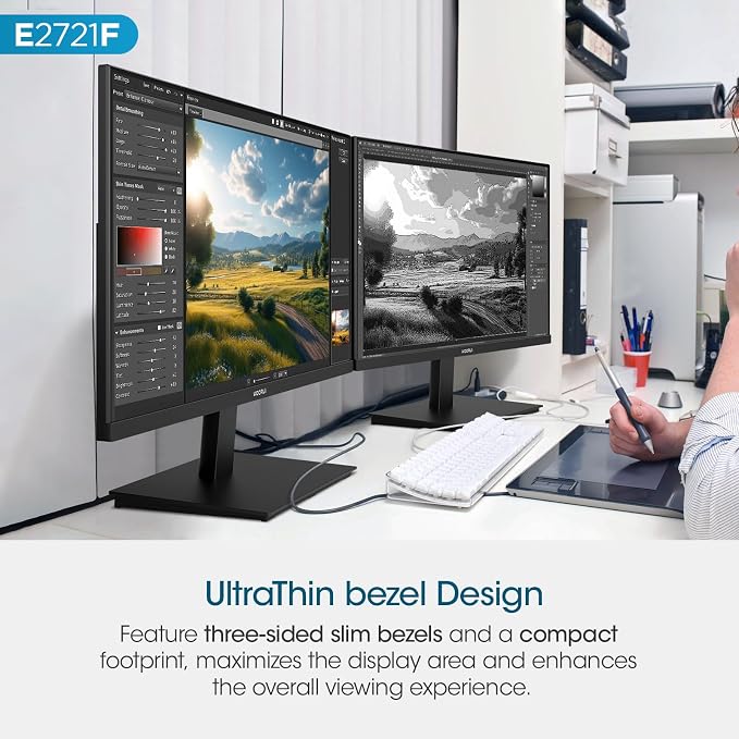 KOORUI 27 Inch QHD IPS Ultra-Thin Computer Gaming Monitor, 100Hz Refresh Rate - Image 2
