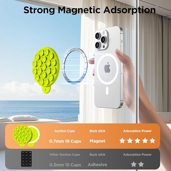 Magnetic Suction Cup Phone Mount - Image 4