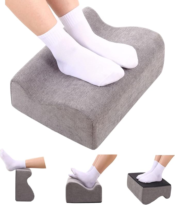 Foot Rest for Under Desk at Work, Ergonomic Under Desk Footrest by Officechairscarseatcushio