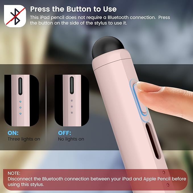 Stylus Pen for iPad, Dual-Tip 13 mins Fast Charge Pencil for Apple, Palm - Image 7