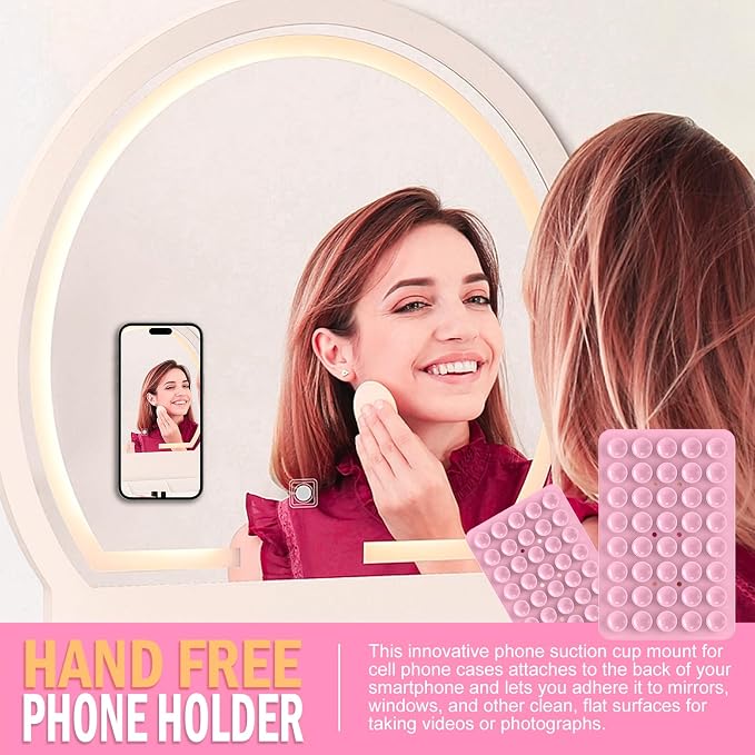 2PACK Silicone Double Sided Suction Phone Case Mount, Detachable Hands Free & - Image 7