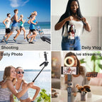 Extendable Auto Face Tracking Phone Tripod Stand, 360° Rotation Selfie Sticks - Image 6