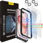 Screen Protector for iPhone 15, HD Clear, 9H Hardness, No Bubbles, Case Friendly by JESOHO