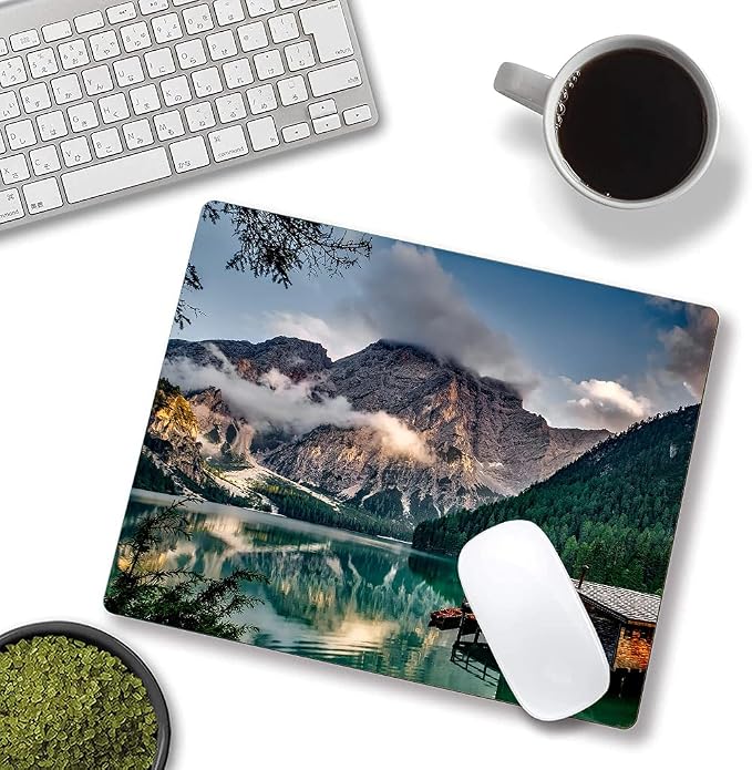Hokafenle Mouse Pad, Natural Mountains Landscape Mouse Pad, Computer Mouse Mat - Image 4