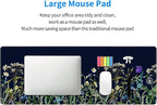 Weeds Flowers Large Mouse Pad, Gaming Keyboard Desk Pad, Extended Mouse Mat - Image 8