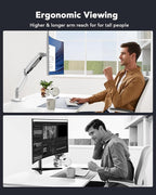HUANUO Single Monitor Arm for 40 inch Screens, Ultrawide Computer Monitor Mount - Image 5