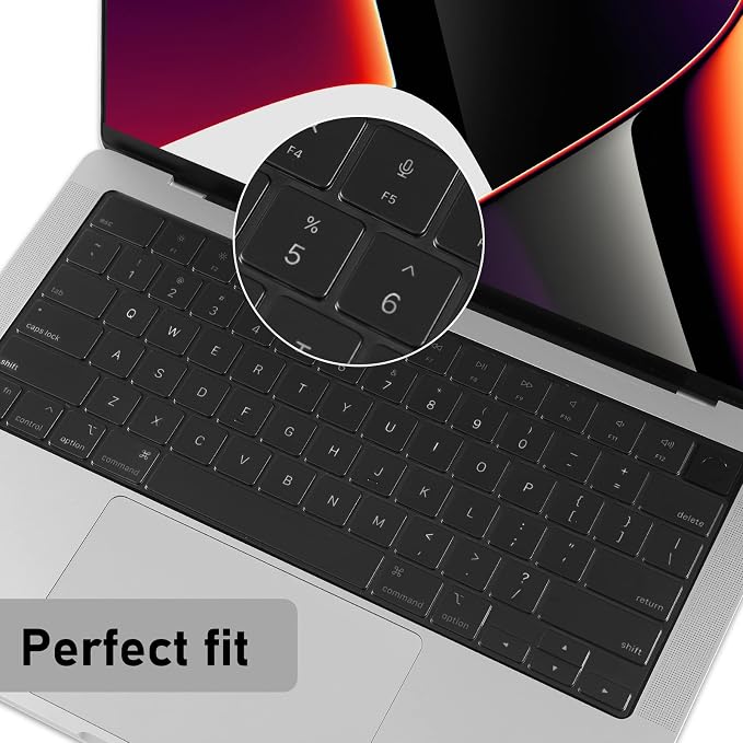 EooCoo Premium Keyboard Cover Skin Ultra Thin Protector Compatible - Image 5
