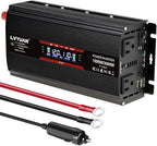LVYUAN 1500W Car Power Inverter 12V to 110V DC to AC by LVYUAN