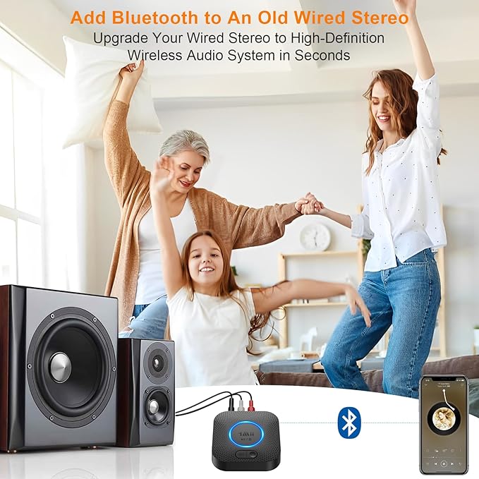 1Mii B06+ Bluetooth Receiver, Hi-Fi Wireless Audio Adapter - Image 3