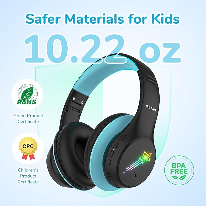 EarFun K4 Kids Bluetooth Headphones, Wireless Headphones - Image 6
