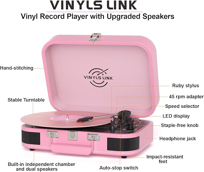Bluetooth Vinyl Record Player - Image 9