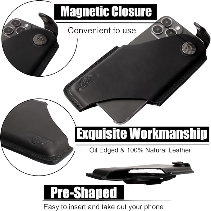 Topstache Leather Phone Holster - Image 3