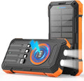Solar Charger Power Bank 49800mAh Wireless Portable Phone Charger, 22.5W QC3.0 by YOLOSKS