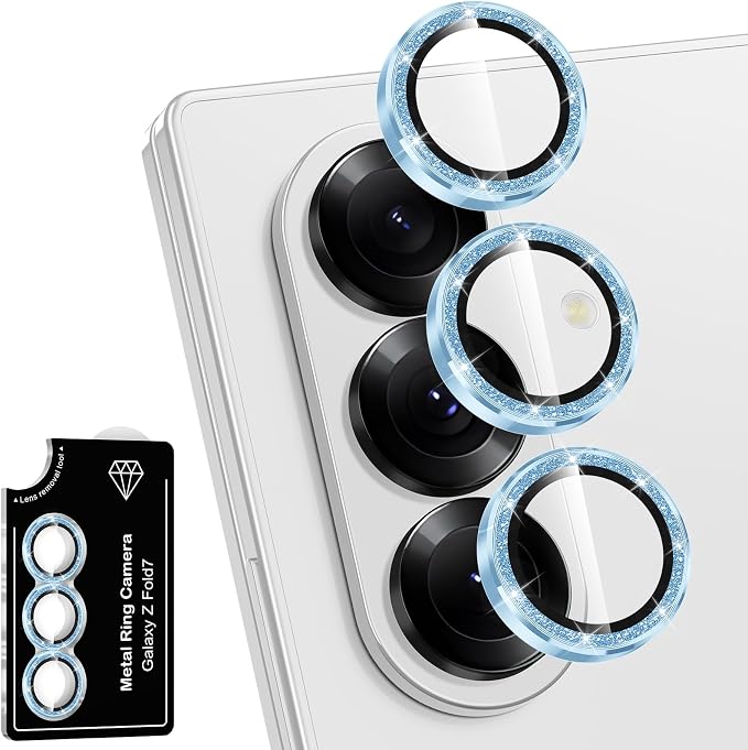 for Samsung Galaxy Z Fold 7 Camera Lens Protector, Individual Metal Ring by Btscase