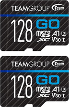 TEAMGROUP GO Card 128GB x 2 Pack Micro SDXC UHS-I U3 V30 4K by TEAMGROUP