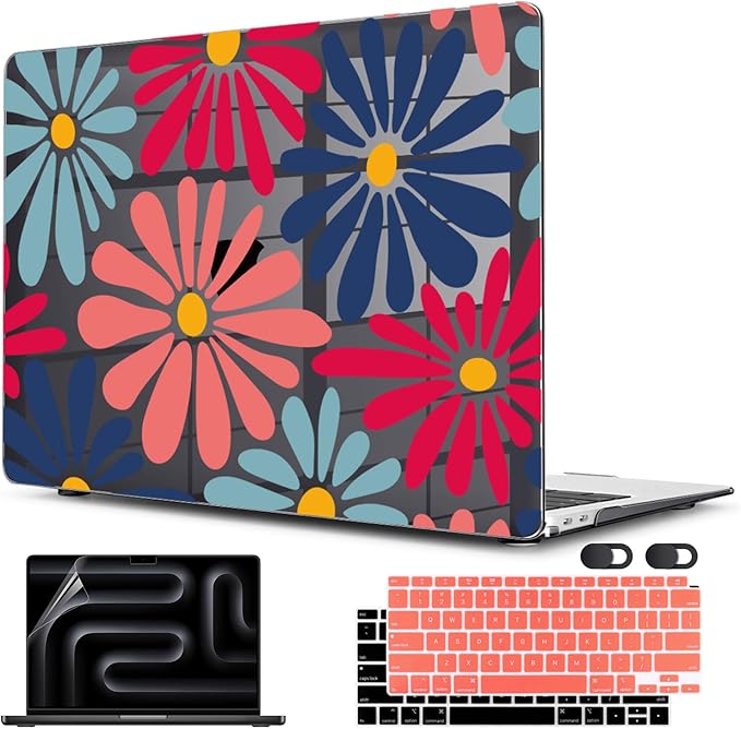 CISSOOK Compatible with MacBook Air 13 inch Case 2021 2020 2019 2018 Release by CISSOOK