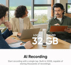 Insta360 Wave - AI Speakerphone, Voice Recorder, 8 Noise-Canceling Mics - Image 4